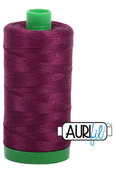 Aurifil Mako 40wt 2-ply Cotton 1000 m 1094 yd. spool - 4030 Plum